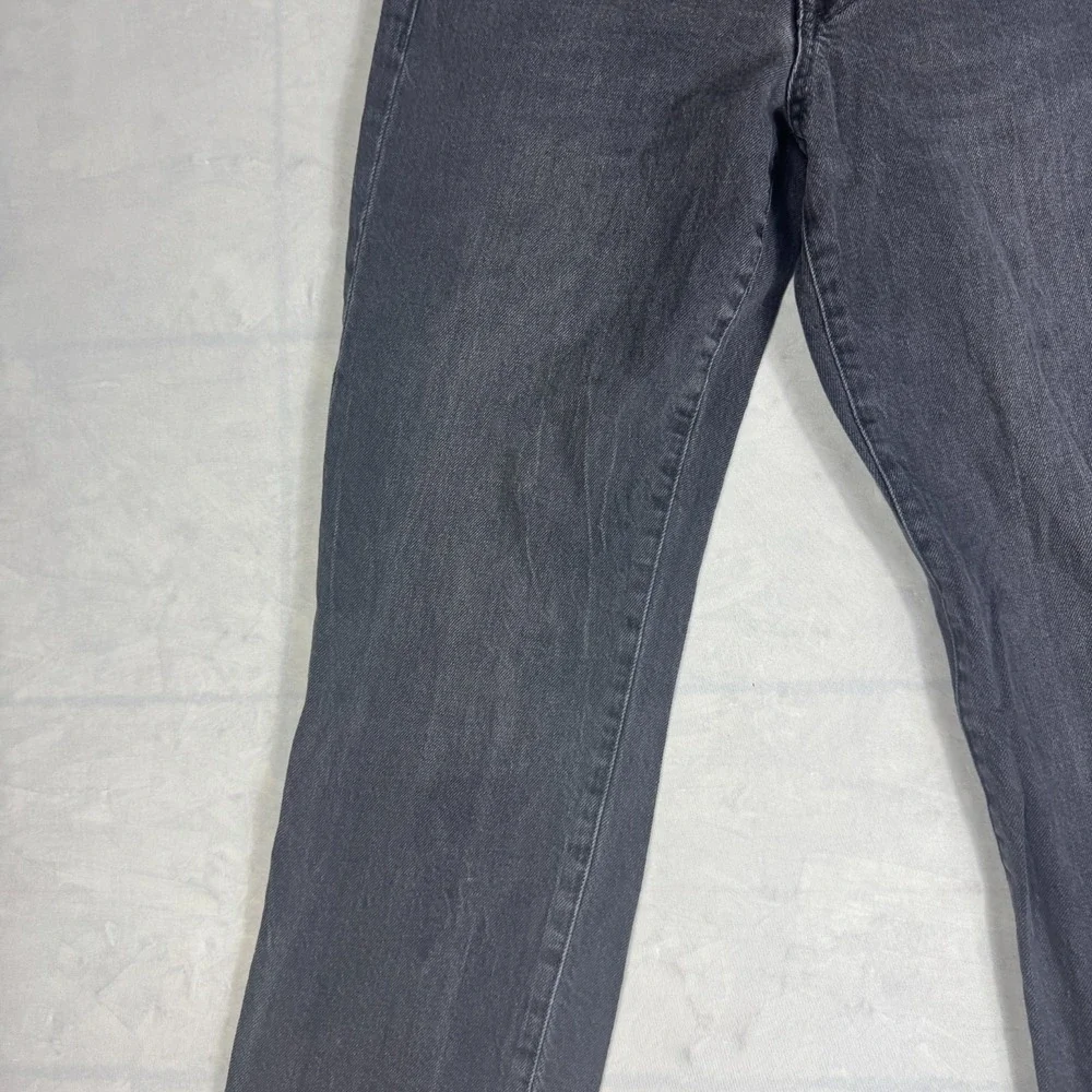 Aeropostale Womens Ankle Jeans Dark Gray Denim Mid-Rise Straight Leg‎ 6 Regular